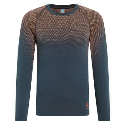 Imagen de Odlo Bl Top Crew Neck L/S Performance Light E Undershirt, Negro, XX Large para Hombre