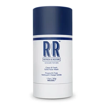 Imagen de Reuzel Clean And Fresh Solid Face Wash Stick Ligero aroma masculino Hidrata Fórmula enriquecida con caléndula y albaricoque sin sulfatos, parabenos testar en animales 50g