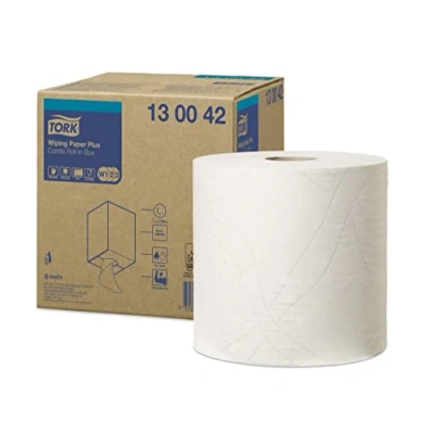 Imagen de Tork 130042 papel de secado extra dos capas/Paños compatibles con los sistemas W1, W2 y W3 / Premium 1 x rollo 255 m/color blanco