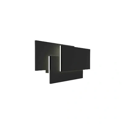 Imagen de Akunadecor Aplique De Pared Led 12w En Negro Modelo Tahiti Xl