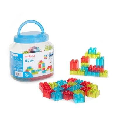 Imagen de Juego de Construcción 55 piezas Translucent Blocks