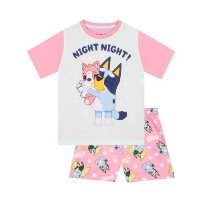 Imagen de Bluey Pijama Niña Verano Pijamas Niñas Corto Rosa 4 5 años