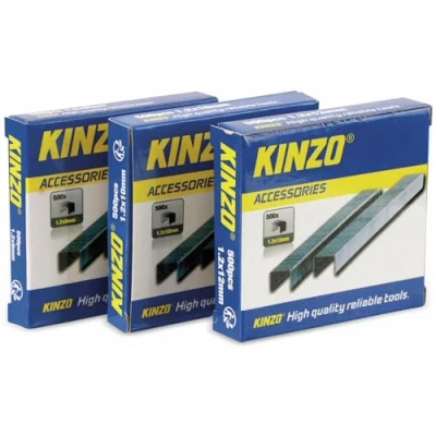 Imagen de Kinzo 3 cajas de 500 grapas 8 12 mm (1500 en total)