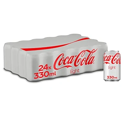 Imagen de Coca cola Light Refresco de sin azúcar, calorías Pack 24 latas 330 ml