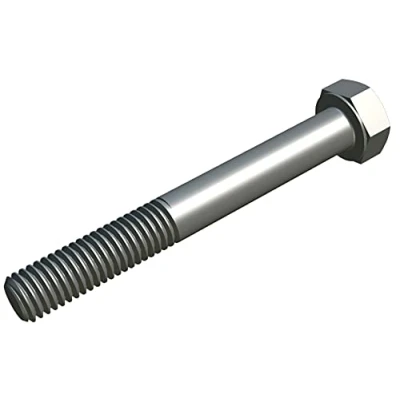 Imagen de Tornillos de Cabeza Hexagonal con Vástago (Paquete 10) Hexagonales Clase 8.8 Acero Cincado Alta Resistencia Normativa Certificada DIN931 ISO 4014 M8X80 (5.3 mm x 80 mm)