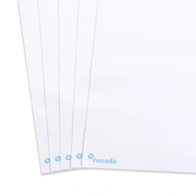 Imagen de Rocada Bloc de Papel para Rotafolios Blanco Universal Pizarras con Caballete Sistema Agujeros 70gr Pack 5 Bloques
