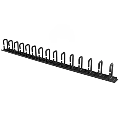 Imagen de StarTech.com Panel Guiacables para Rack de Servidores Vertical 20U con Anillas Cables forma D Gestión Red Organizador 85 cm (CMVER20UD)