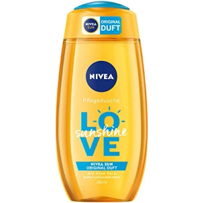 Imagen de NIVEA Frasco de ducha cuidado original, aroma Sun, Welcome Sunshine, 2 unidades (2 x 250 ml)