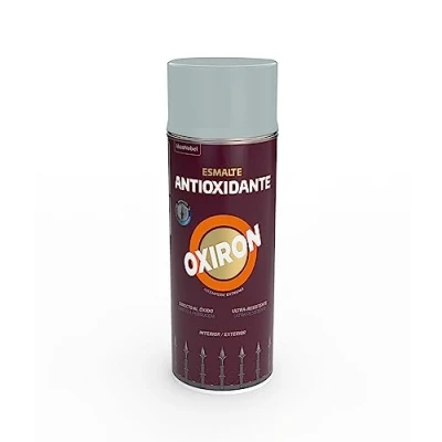Imagen de OXIRON Esmalte Antioxidante Spray Liso Brillante, Gris perla, 400 ml, el embalaje puede variar