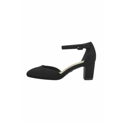 Imagen de Tamaris Zapatos de Salón para Mujer, Textiles, Tacón Cuadrado, Veganos, Negro, 42 EU