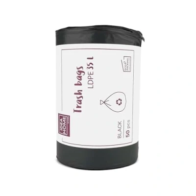 Imagen de D.RECT Bolsas de Basura Plástico para Reciclar, Negro, 35L, 50 Unidades