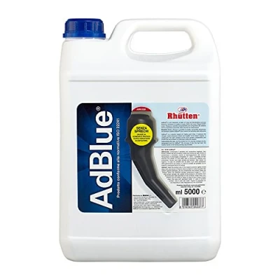 Imagen de Rhütten, AdBlue Motores diésel, Basf, aditivo de síntesis, urea purísima, ISO 22241, preserva SCR, bloquea la impureza del catalizador, Euro 6, tapón vertedor, 5 l