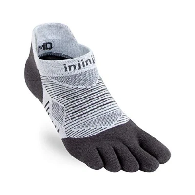 Imagen de Injinji Run Lightweight No Show Toe Socks Black Size : 47 50