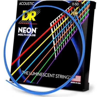 Imagen de DR Strings HI DEF NEON Acoustic Guitar (NMCA 11)