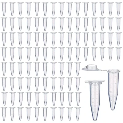 Imagen de 100 Piezas 1,5 ML Tubo Centrifuga Transparente, Tubos de Ensayo Plastico, Ensayo, Plástico Centrifuge Micro, Centrífuga ml, Micro