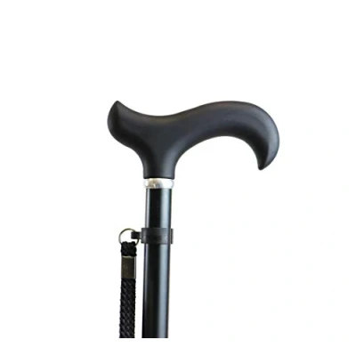 Imagen de KMINA Pro Bastones para Mayores, Bastón Extensible Caminar Ancianos Regulable, Mayores Mujer Extensible, Aluminio Persona Mayor, Negro