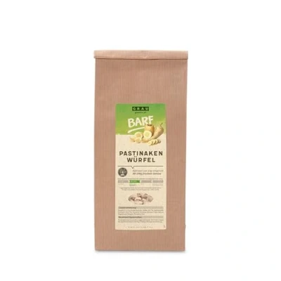 Imagen de GRAU El Original Verdura deshidratada para menús Barf Perros Dados de chirivía, Pack Individual (1 x 500 g), alimento complementario
