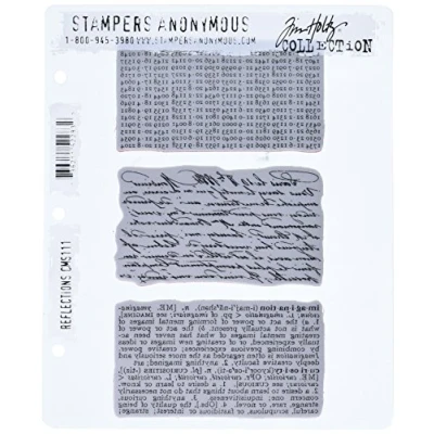 Imagen de Tim Holtz Reflections Juego de Sellos para Estampado (Goma, 17 x 21 cm), diseños Variados