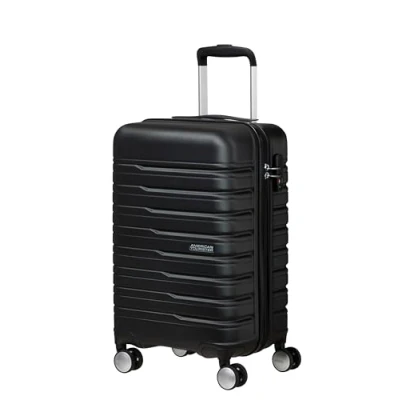 Imagen de American Tourister Flashline Spinner S Slim, Equipaje de Mano, 55 cm, 34 L, Negro (Shadow Black)