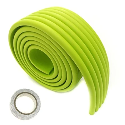 Imagen de HIMRY Universal Protector Espuma, 200cm x 80mm 8mm Multiusos anticolisión Protección Espuma Rollo para Bebés niños, No Tóxico, Seguridad Protectores Superficie &amp; Bordes, Verde, KXD7002 green