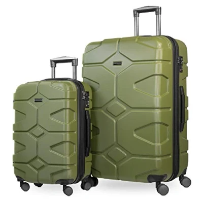 Imagen de HAUPTSTADTKOFFER X Kölln Juego de 2 Trolleys 55+76 cm, maletas expandibles, TSA, Verde oliva