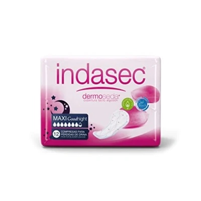 Imagen de Indasec Dermoseda Maxi Night, 12 unidades