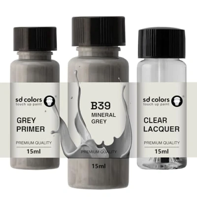 Imagen de SD COLORS Pintura para retocar de color gris mineral B39 15 ML reparación arañazos, código (pintura+laca+imprimación)