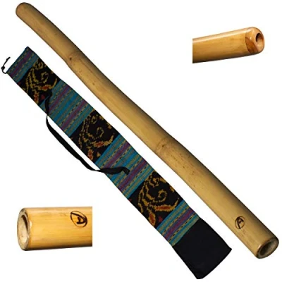 Imagen de Australian Treasures DIDGERIDOO: Bamboo PRO series 120cm incluyendo bolsa de didgeridoo