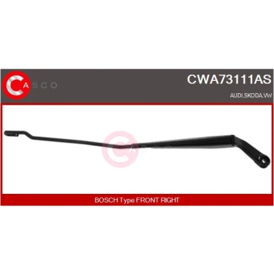 Imagen de Brazo del limpiaparabrisas, lavado de parabrisas Casco CWA73111AS Eje delantero para vehíc. dirección a la derecha VOLKSWAGEN: Golf 4, 4 Variant