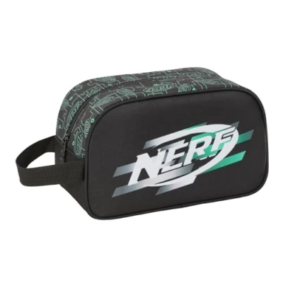Imagen de Safta NERF Game Neceser Escolar Infantil Mediano con Asa, Infantil, Adaptable a Carro, Fácil Limpieza, Cómodo y Versátil, Calidad Resistencia, 26x12x15 cm
