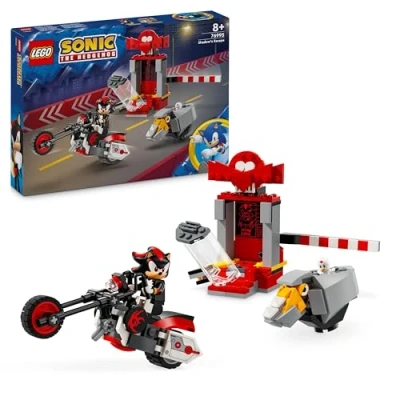 Imagen de Lego Sonic The Hedgehog Huida de Shadow Hedgehog, Moto Juguete, Figuras Acción Personajes del Videojuego Erizo Azul, Regalo para Niños, Niñas y Gamers 8 Años o Más 76995