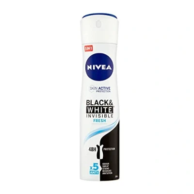 Imagen de Pack de 3 desodorantes Nivea Men Invisible Black &amp; White Fresh 150 ml
