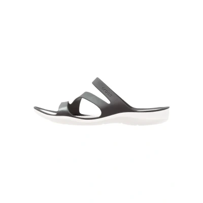Imagen de Crocs Swiftwater Sandalias planas, Mujer, Talla: 42/43, Black/white Zapatos