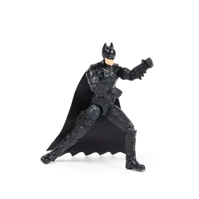 Imagen de DC The Batman Figura 10 cm Comics Muñeco Articulado con 3 Accesorios y 1 Tarjeta Misteriosa Oficial de la Película 6061619 Juguetes Niños Años +