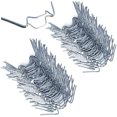 Imagen de Deuba Set de 100 abrazaderas clips sujeción para invernaderos acero inoxidable pinzas fijar 85x30mm placas