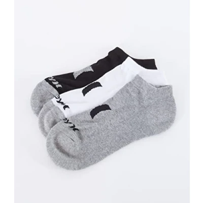 Imagen de Hurley 3Pk Icon Calcetines de corte bajo para hombres, color blanco, talla 42