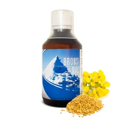 Imagen de Espadiet Bronsi NAC Jarabe para tos natural expectorante N acetil cisteína Alivio de garganta, tos, reforzar sistema inmune Erísimo, Helicriso, Pino, Propóleo, Vitaminas C y A 250 ml