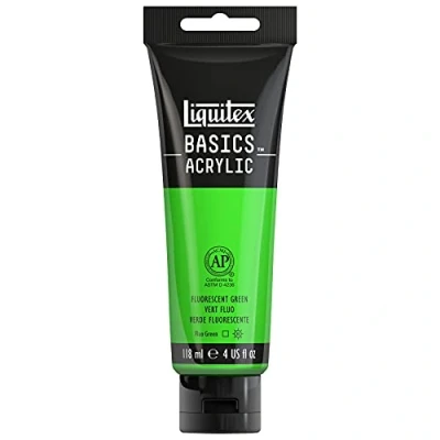Imagen de Liquitex Basic Acrylic Tubo de Pintura Acrílica, 118 ML, Verde (Verde Fluorescente)