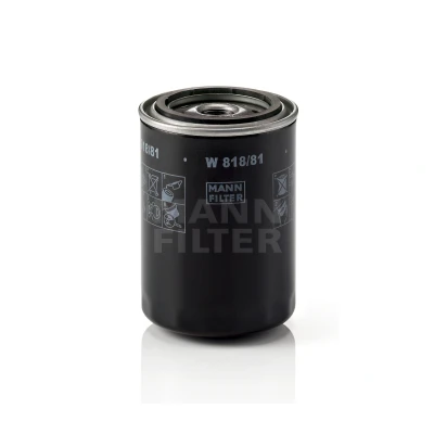 Imagen de MANN FILTER W 818/81 Filtro de aceite 3/4 16 UNF con válvula bloqueo retorno enroscable TOYOTA: HILUX 5 Pick up
