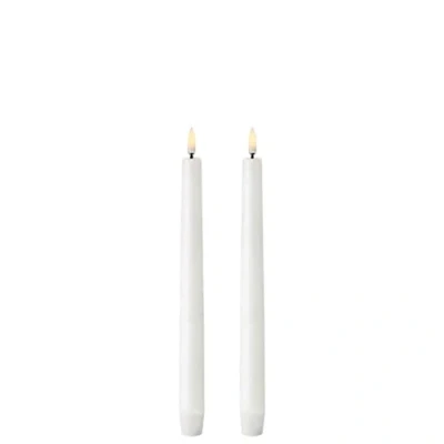 Imagen de UYUNI Lighting Velas LED (2 unidades, 2,3 x 25 cm), color blanco
