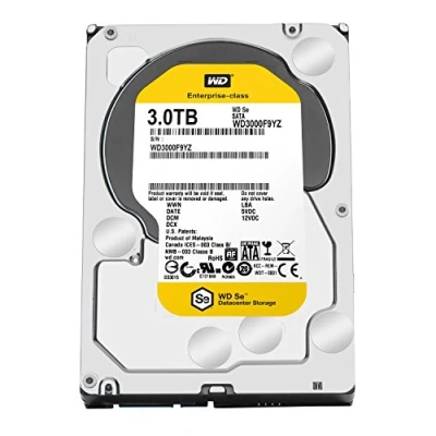 Imagen de Western Digital 3TB Se Disco Duro (Serial ATA III, 3000 GB, 8,89 cm (3.5&quot;), 9,5W, 8,1W) Negro
