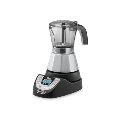 Imagen de De&#039;Longhi EMKP42.B Alicia PLUS Cafetera Moka Eléctrica, 450 W, 2 4 Tazas, Plástico, Negro/Plata