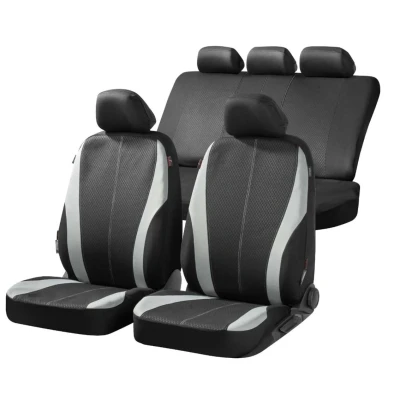 Imagen de WALSER Dundee ZIPP IT 11857 Cubreasiento negro Poliéster delante y detrás VOLKSWAGEN: Golf 4, Passat B6 Variant, B7 Berlina, SEAT: Ibiza 3