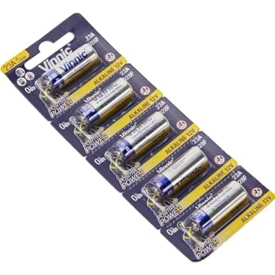 Imagen de Vinnic Pila cilíndrica alcalina 23A / MN21 (12 V, L1028). Pack 5 Unidades