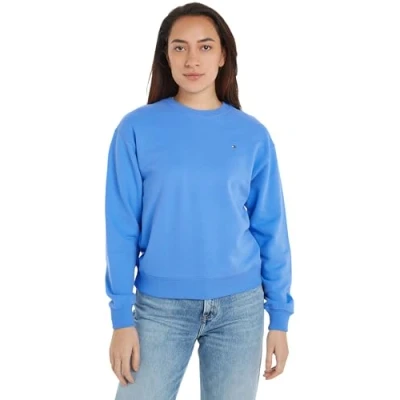 Imagen de Tommy Hilfiger FLAG ON Chest Sudadera, Mujer, Talla: Large, Stoned blue