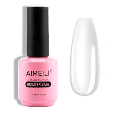 Imagen de AIMEILI Builder Gel y Base Coat Uñas Constructor, 15ML Nail Extensión Esmaltes Semipermanentes de Construcción Consejos Para Rápida Molde Finger UV LED Building