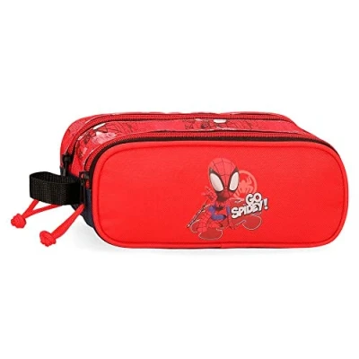 Imagen de Marvel Go Spidey Estuche Doble Rojo 23x9x7 cms Poliéster