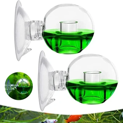 Imagen de PhoenixDN 2 Piezas CO2 Test, de Dióxido Carbono, Gota Vidrio Comprobador, Comprobador Orb Checker para Acuario, Acuario Agua Dulce