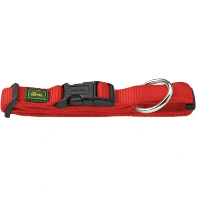 Imagen de Hunter Vario Plus Collar para Perro (Nailon, 35/53 cm), Color Rojo