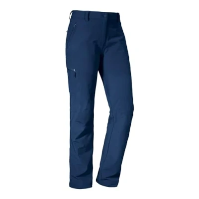 Imagen de Schöffel Ascona Senderismo Ligeros para Mujer, versátiles Pantalones de Exterior con Ajuste óptimo y prácticos Bolsillos, Azul Oscuro, Extra Large